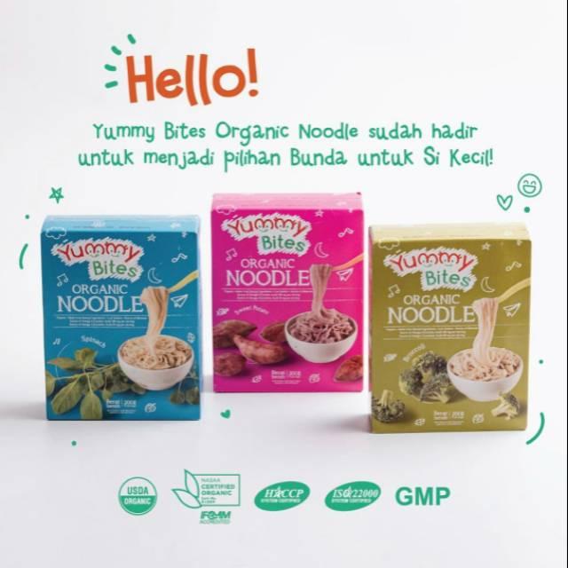 Gambar Yummy Bites Organic Noodle 200gr Rasa Spinach Broccoli Sweet Potato dari DonnelDony undefined Tokopedia