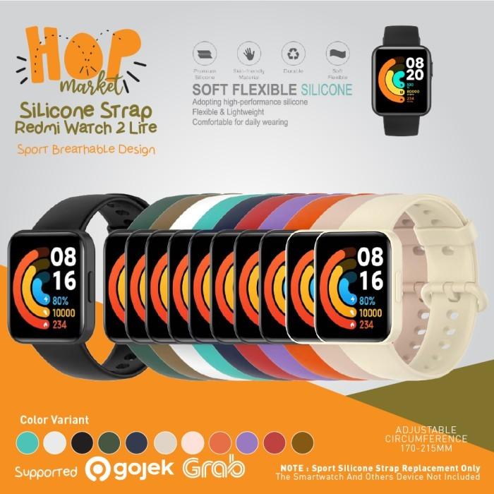 Gambar Silicone Strap Tali Jam Silikon Rubber u/ Xiaomi Mi Redmi Watch 2 Lite - ARMY GREEN dari hop market undefined Tokopedia