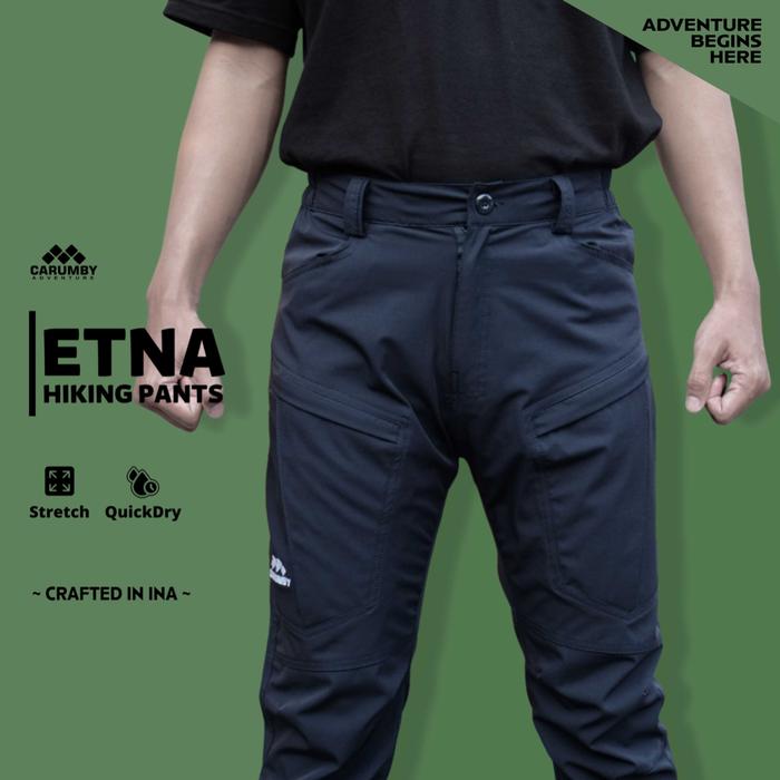 Gambar NEW!! Celana Gunung Slimfit Carumby Etna Hiking Pants Stretch & - Hitam, S dari Graha Sentosa Mart undefined Tokopedia