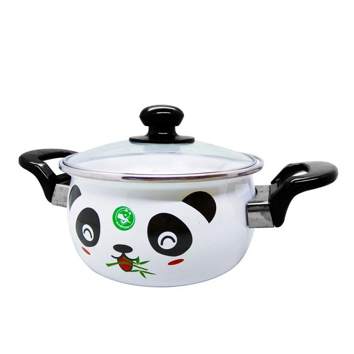 Gambar Maspion Panci Enamel Hello Panda 18 cm - Putih dari kanttttttt undefined Tokopedia