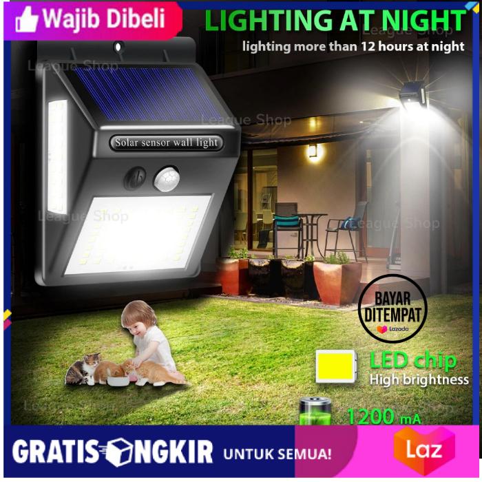 Gambar Lampu Sensor Dinding Tangga Outdoor Taman Pagar Jalan Solar Power Tena dari GEMGROVE undefined Tokopedia