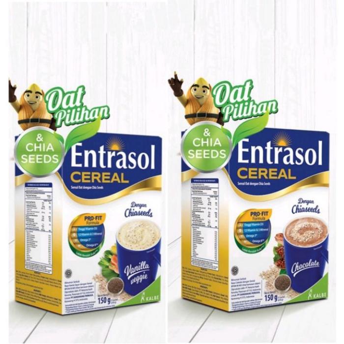Gambar ENTRASOL CEREAL QUICK START/ VANILA/COKLAT 5×30gr - Vanilla Veggie dari NURDINO undefined Tokopedia