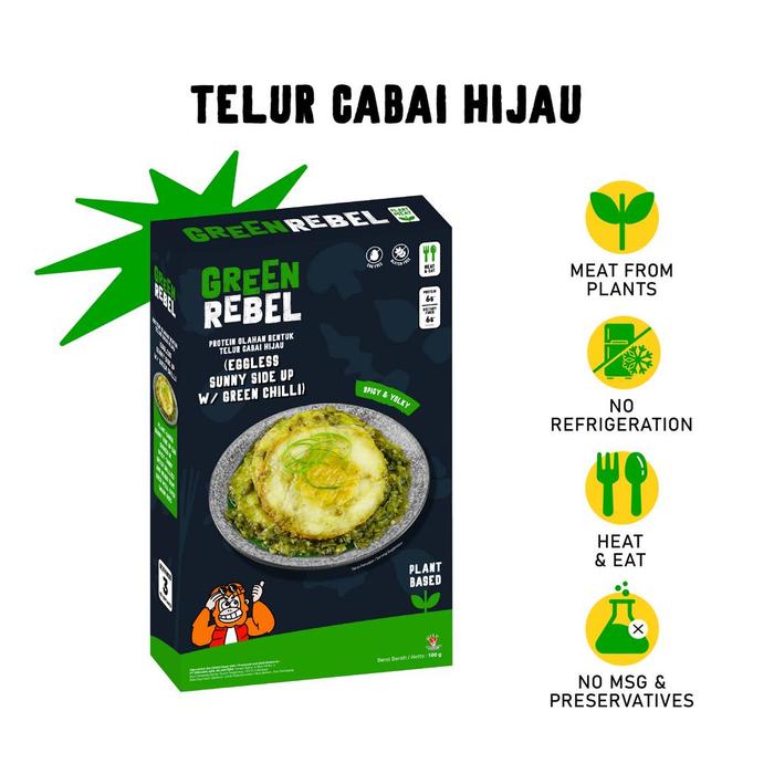 Gambar Ready Green Rebel Eless Cabai Hijau Telur Vegan Cabe Hijau Heat & Eat dari ganeshalana undefined Tokopedia