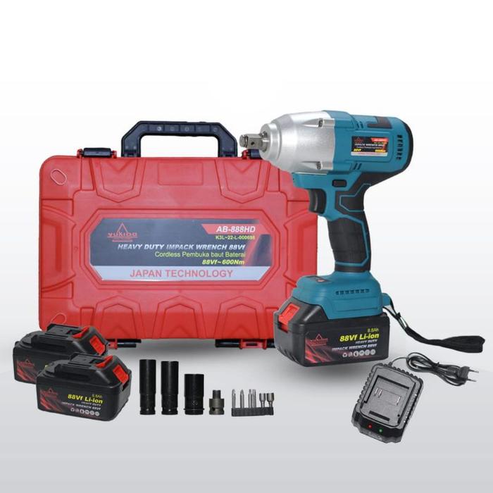 Gambar !!!! MESIN BOR CORDLESS 88VOLT YUKIDO IMPACT WRENCH 88V power tools dari akiilimastore undefined Tokopedia