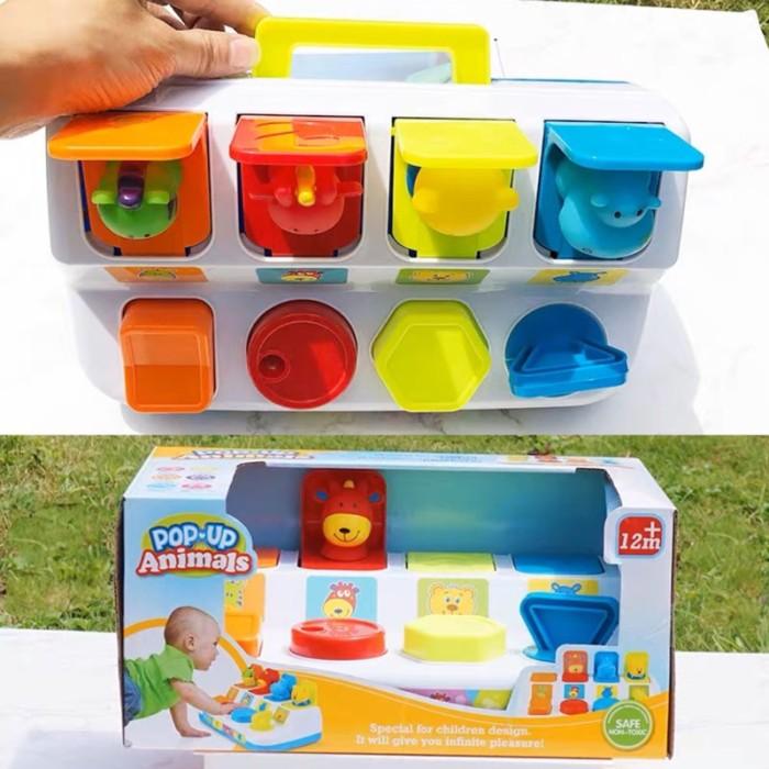 Gambar H 2O BABY POP UP ANIMAL TOYS PEEK A BOO GAME CAUSE EFFECT TOYS MAINAN dari hazelishops undefined Tokopedia