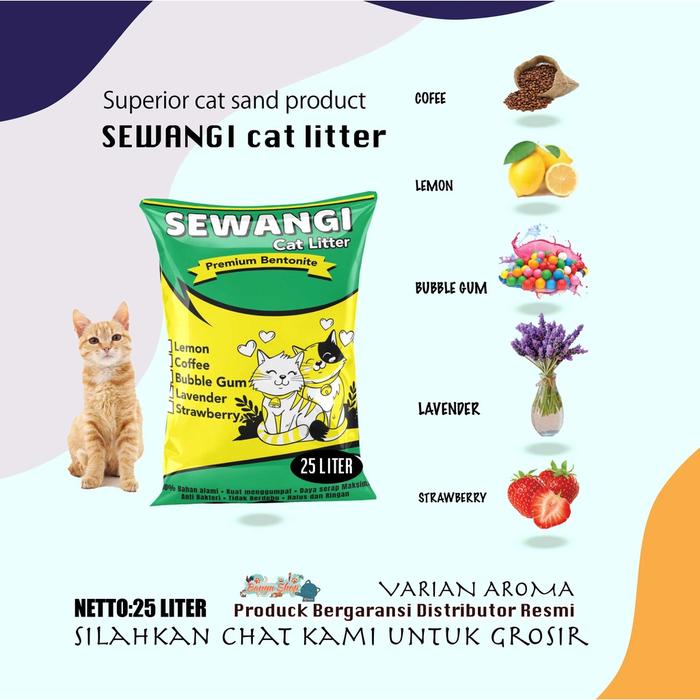 Gambar 25 LITER PASIR KUCING GUMPAL WANGI SEWANGI dari DEWARanggara undefined Tokopedia