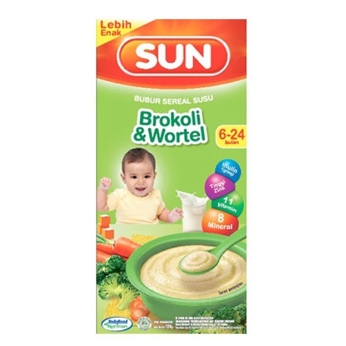 Gambar SUN Bubur Sereal Susu Brokoli&Wortel 6+month dari sasa baby shop undefined Tokopedia
