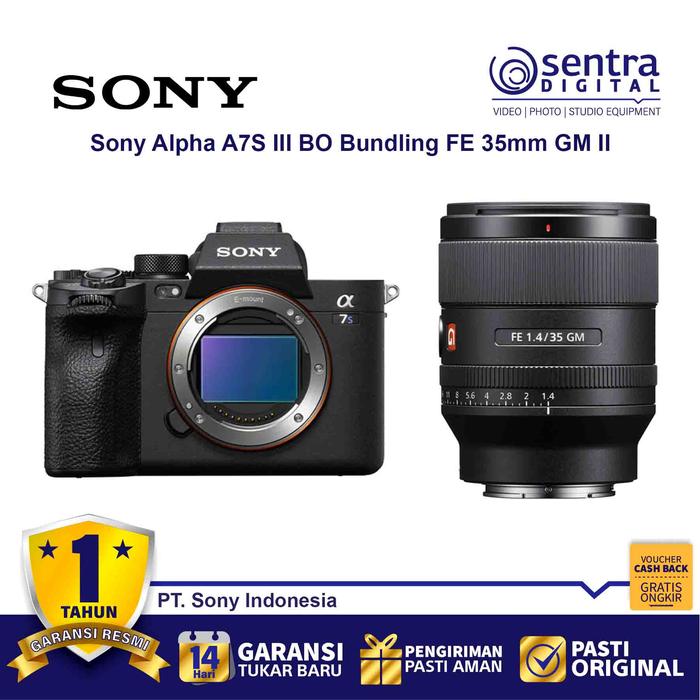 Sony Alpha A7s Iii Body Bundling With Fe 35mm F14 G Master Lens