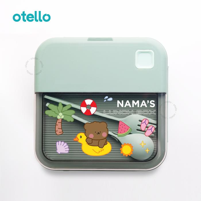 Gambar Custom Maru Lunch Box Tempat Makan Custom Nama Bubu Summer - Polos, Kuning dari Otello Studio undefined Tokopedia