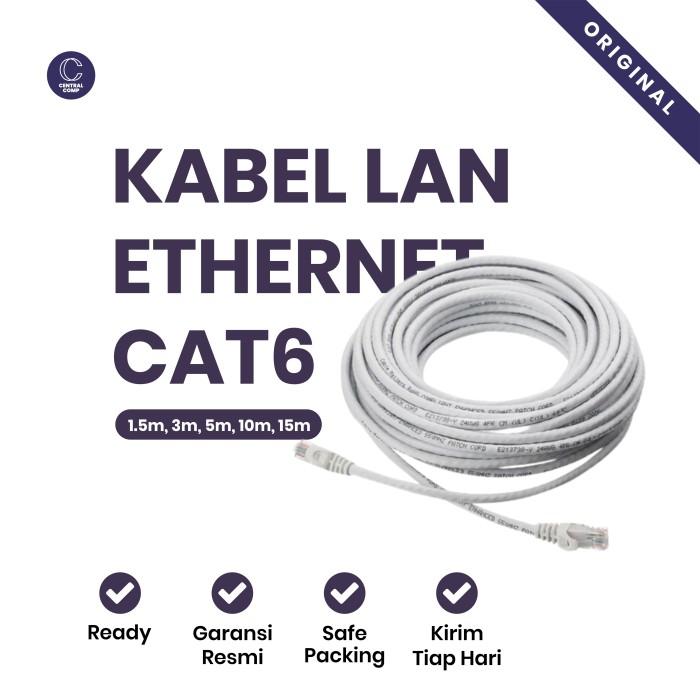 Jual Kabel LAN Cat6 NYK RJ45 Straight Ethernet 1.5 / 3 / 5 / 10 /15 ...