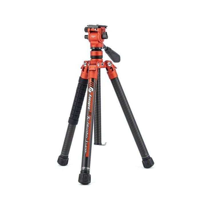 Gambar Fotopro X-Aircross 3 Video Carbon Fiber Video Travel Tripod - Orange dari White-Box undefined Tokopedia