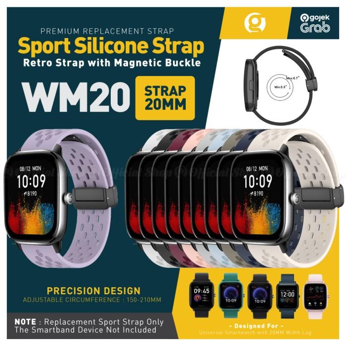 WM20 Magnet Strap 20mm Amazfit GTS Mini BIP Lite /Galaxy Watch  Brown