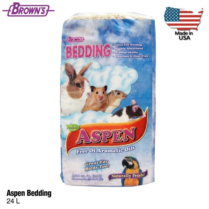 Gambar Brown'S Aspen Bedding Usa Hamster Kelinci Bunny Chinchila Parrot dari nisafara undefined Tokopedia