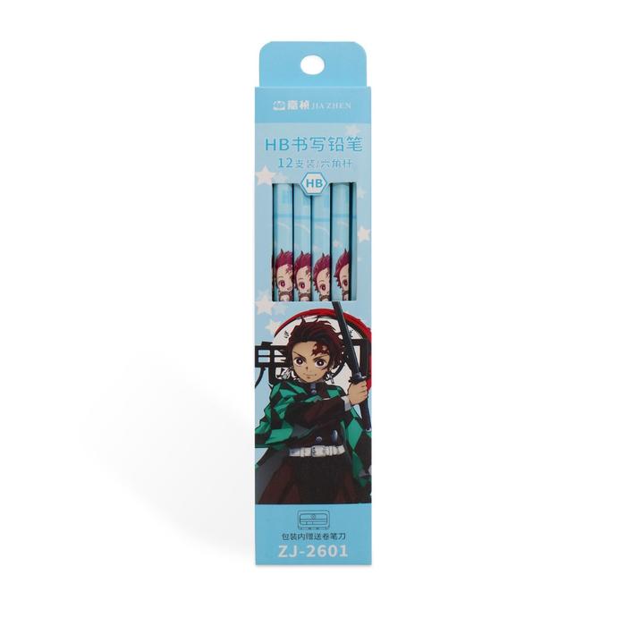 Gambar (12pcs) Pensil / Pena Set Anime Demon Slayer Alat Tulis Anak ULI007 - PENSIL-TANJIRO dari uniquecornerid undefined Tokopedia