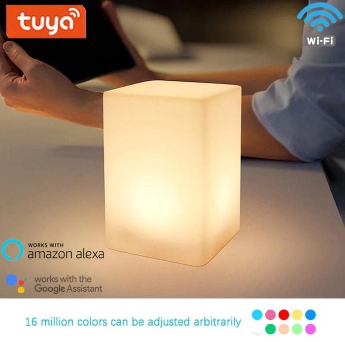 Gambar MT Tuya Smart Wifi LED Night Light Dimmable RGB Colorful Bedsid dari Micro Toolss undefined Tokopedia