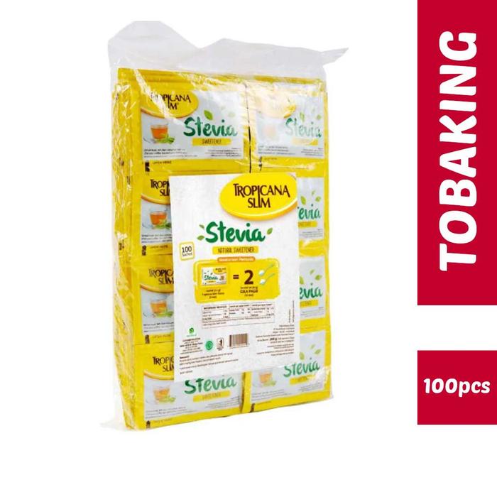 Gambar Stevia Tropicana Slim 100 sachet Sweetener gula diet dari ardiaukam undefined Tokopedia