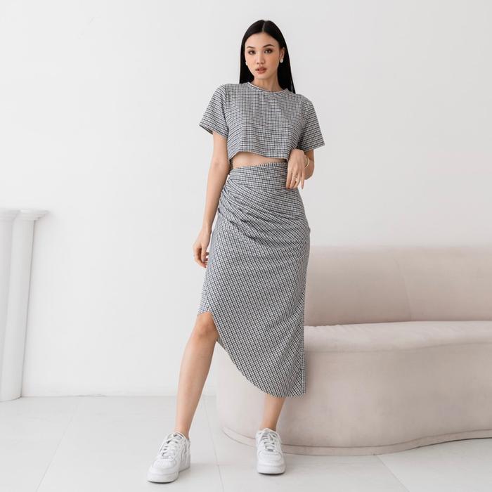 Gambar Seya Clothing - Candice Set - Setelan Rok dan Atasan Crop Wanita Bahan dari MyWoman Style undefined Tokopedia