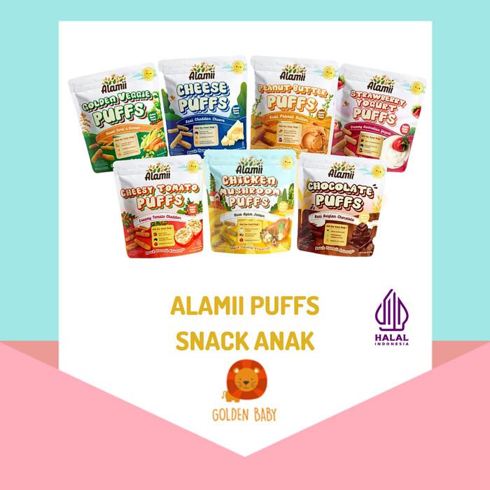 Gambar ALAMII Puffs Snack Bayi Cemilan Anak - STRAWBERY YOGHU dari Goldenbaby.id undefined Tokopedia