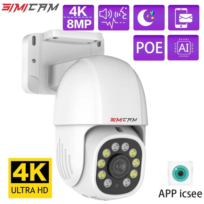 Gambar 4K PTZ IP Camera POE Onvif SecurityOutdoor Color Night Vision Smart dari Bestaudio store undefined Tokopedia