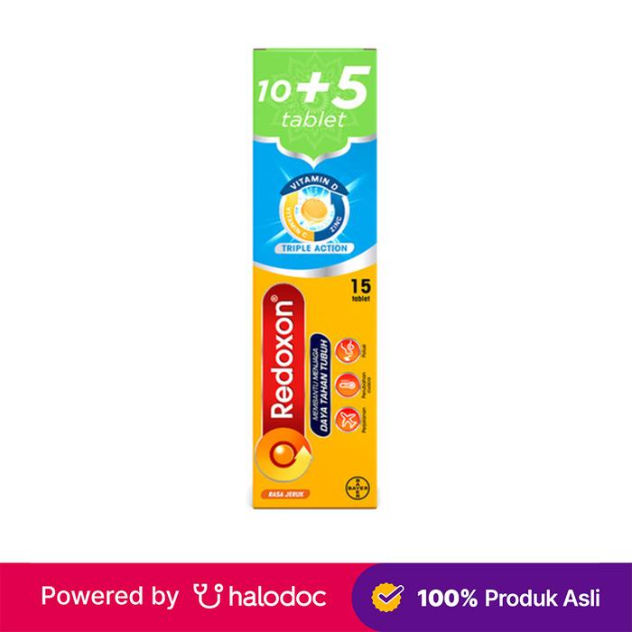 Gambar Redoxon Triple Action Effervescent 15 Tablet - Vitamin C - Halodoc dari Apotek Kosambi Jakarta Barat undefined Tokopedia