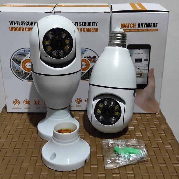 Gambar Kamera Cctv Bohlam 2 Mp Vr Cam 360 Ip Cam Wireless 1080P V380 Pro dari Jackiestore12 undefined Tokopedia