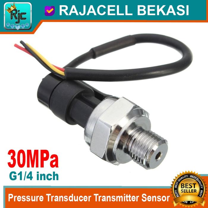 Gambar Sensor Tekanan Pressure Tranducer Transmitter Sensor G1/4 1/4" 1-30Mpa - 30MPa dari SOS 99 Store undefined Tokopedia