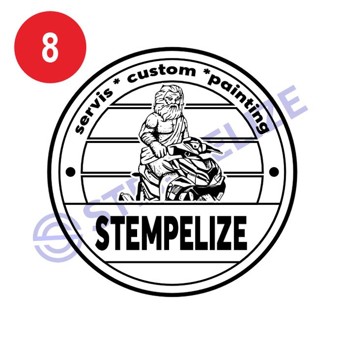 Gambar Stempel Bengkel Motor - 8, Hitam dari Stempelize undefined Tokopedia