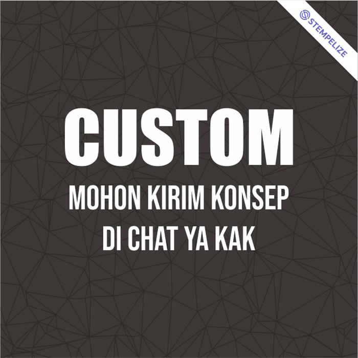 Gambar Stempel Bengkel Motor - CUSTOM, Hitam dari Stempelize undefined Tokopedia