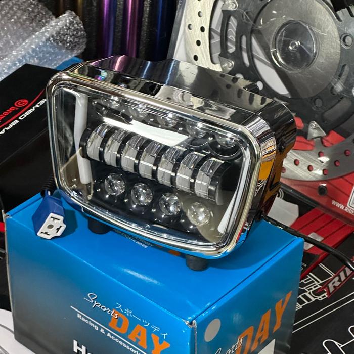 Gambar Maafi Lamp Motor Lampu Daymaker Rx King Super Terang Sports Day Murah - Chrome dari maafi motor undefined Tokopedia