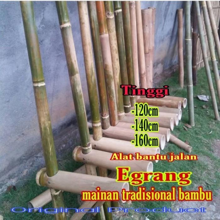 Gambar Mainan tongkat bambu jaman dulu egrang bambu - Tinggi : 120Cm dari BUMI TANI IND undefined Tokopedia