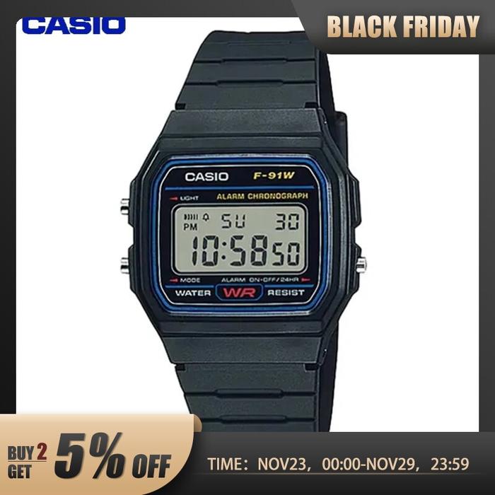 Casio F-91wm Men Women Small Square Electric Watch Fashion Outdoor