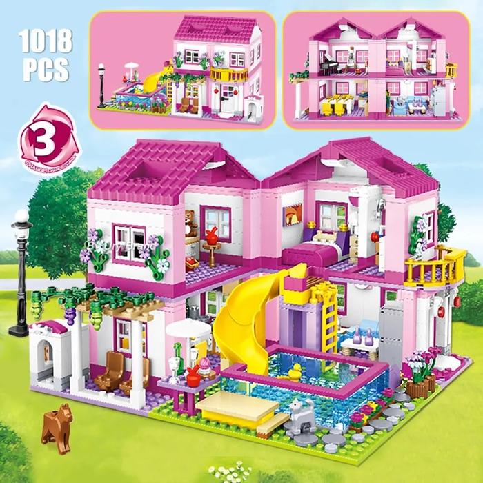 Gambar Friends City House Castle Sets Summer Holiday Villa Castle Building dari Danurejaya undefined Tokopedia