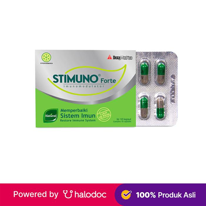 Gambar Stimuno Forte 10 Kapsul - Vitamin & Suplemen Antioksidan - Halodoc dari Apotek Kosambi Jakarta Barat undefined Tokopedia