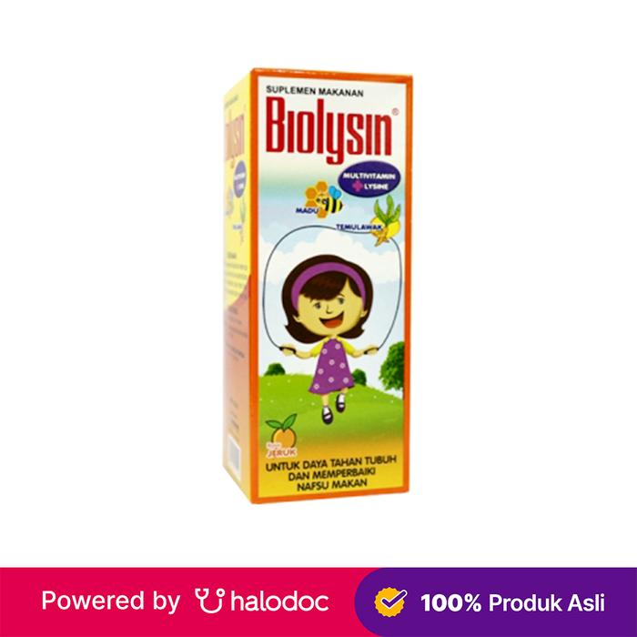 Gambar Biolysin Sirup 60 ml - Vitamin Anak - Halodoc dari Apotek Halomedika Kp Rambutan undefined Tokopedia