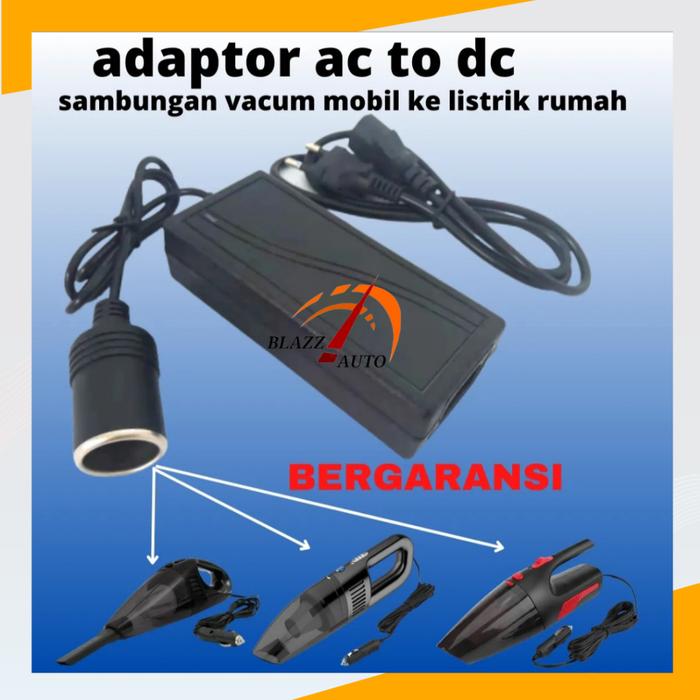 Gambar Vacuum Cleaner Rumah Mobil Portable 12V 120W Bisa Di Gunakan Di Rumah - Hanya Adaptor dari BLAZZ AUTO undefined Tokopedia