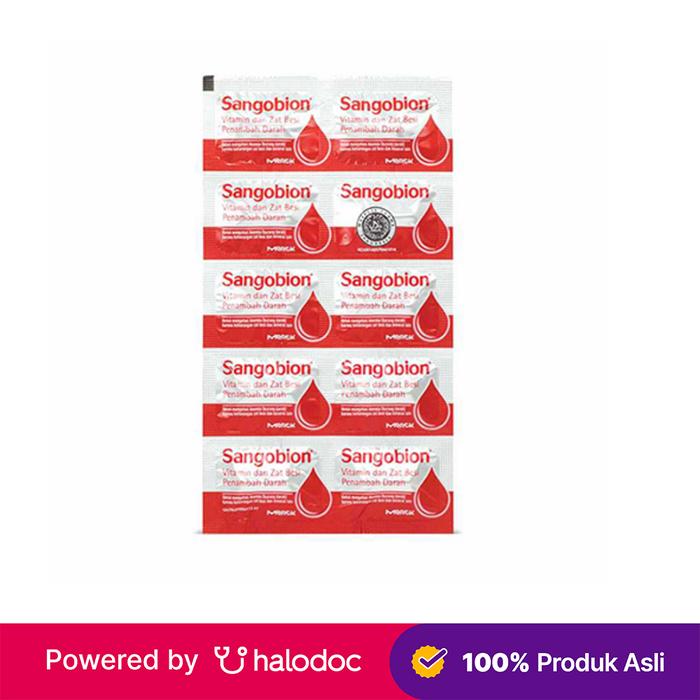 Gambar Sangobion 10 Kapsul - Vitamin & Suplemen Anemia - Halodoc dari Apotek Halomedika Tirta Raya Sidoarjo undefined Tokopedia