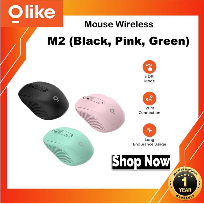 Gambar Olike Mouse Wireless Ergonomic Accurate M1 / M2  / M102 - M2 Wireless, Hitam dari DigiiTown undefined Tokopedia
