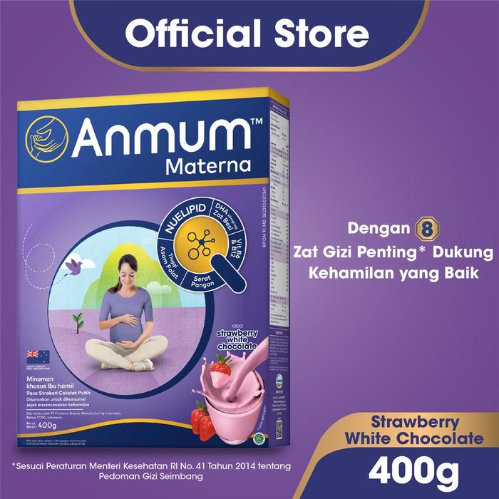 Gambar Anmum Materna Susu Nutrisi Ibu Hamil Strawberry White Choco 400G dari umarimam98 undefined Tokopedia