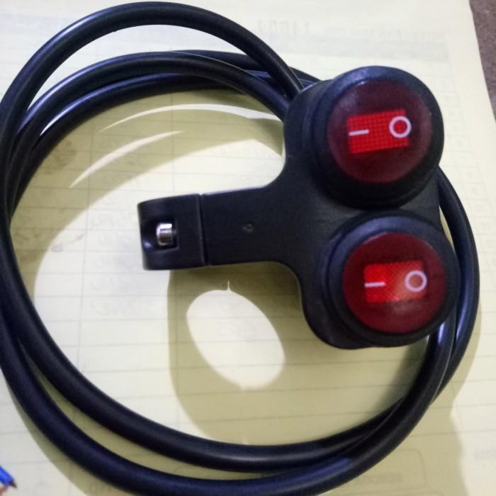 Jual Promo SAKLAR TOMBOL ON OFF BESI STANG NYALA LAMPU MOTOR UNIVERSAL ...