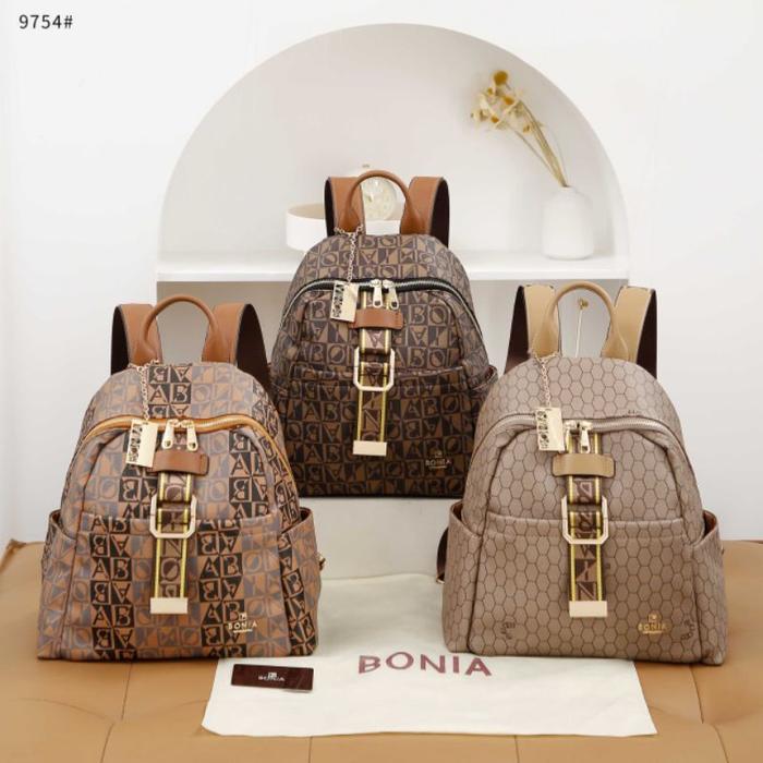 Bonia Monogram Backpack Purse Buy BONIA Black Monogram Crossbody