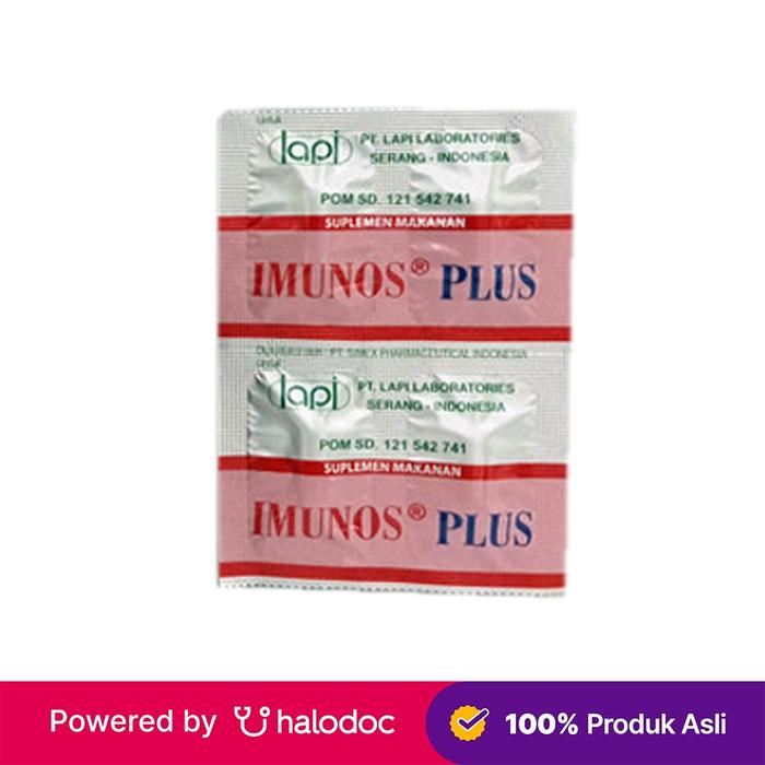 Gambar Imunos Plus 4 Kaplet - Vitamin & Suplemen Antioksidan - Halodoc dari Apotek Kosambi Jakarta Barat undefined Tokopedia