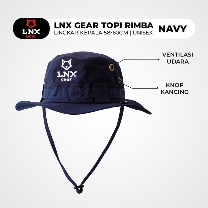 Gambar Ready Lnx Gear Topi Rimba Jungle Hat Camping Outdoor - Navy dari MuliaStore82 undefined Tokopedia