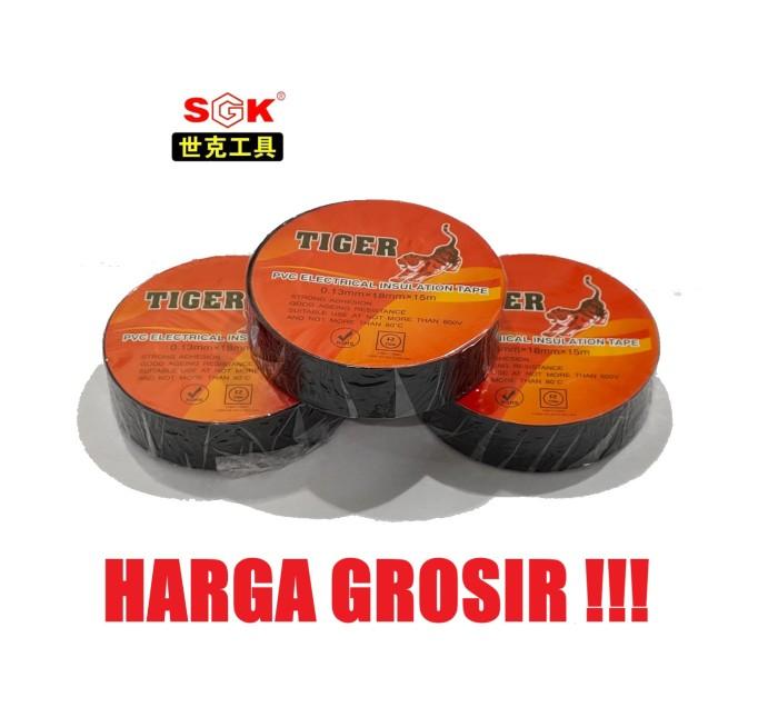 Gambar Isolasi Kabel Listrik TIGER PVC (Electrical Tape) - HITAM GROSIR!!! dari MATERIAL TOOLS COMPANY undefined Tokopedia