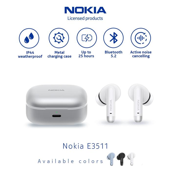 Jual Nokia E3511 ANC True Wireless Earphones TWS Low Latency HD