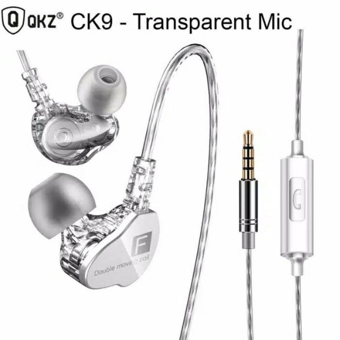Gambar Headset QKZ CK9 DUAL DRIVER stereo BASS music telfon gaming earphone - Putih dari RedBerryShop undefined Tokopedia