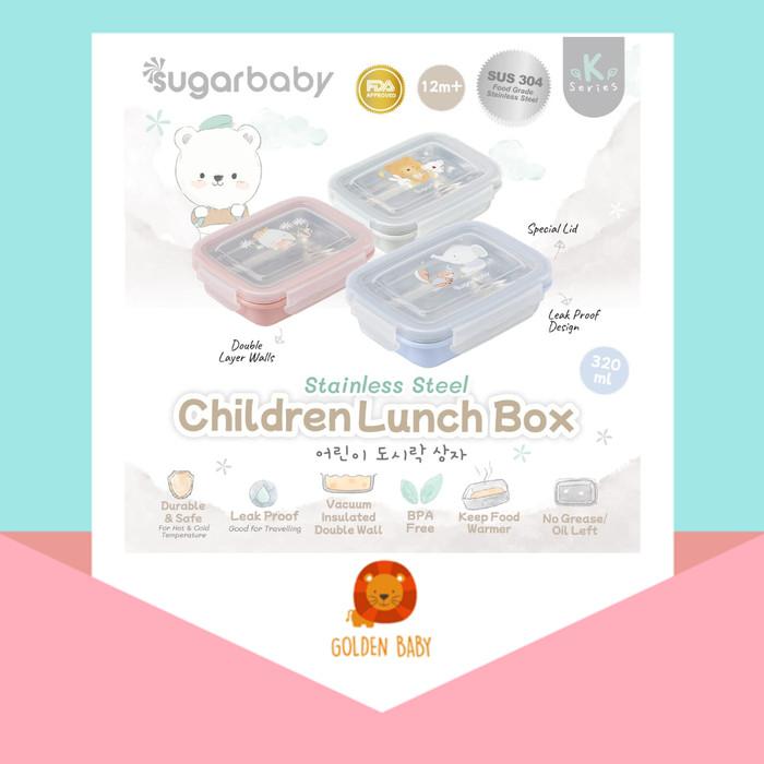 Gambar Sugarbaby Stainless Steel Lunch Box | Kotak Makan Anak Bekal - Biru dari Goldenbaby.id undefined Tokopedia