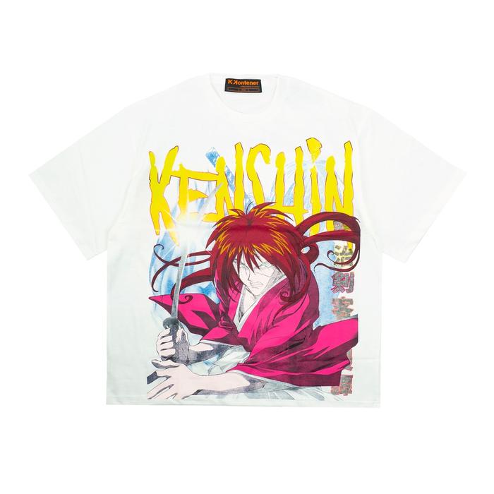 Gambar KKONTENER KENSHIN OVERSIZE TSHIRT WHITE - XL dari kollektyf kontener undefined Tokopedia