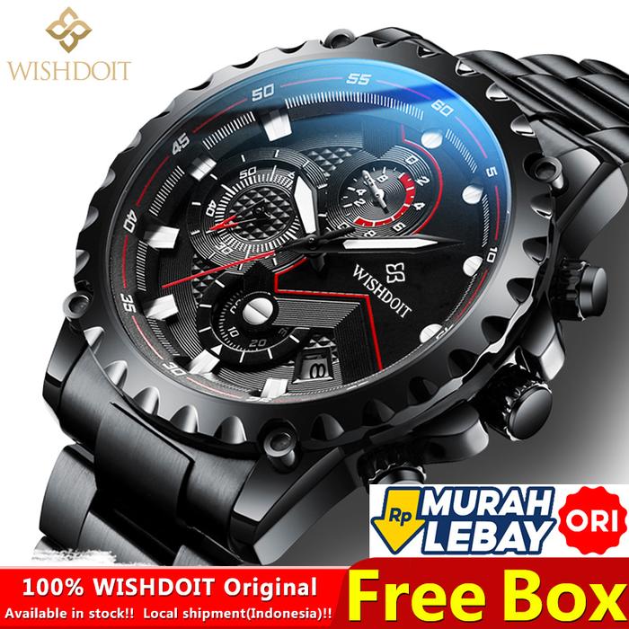 Wishdoit Jam Tangan Pria Anti Air Original Terbaru Keren Laki Laki