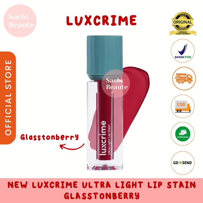 Gambar (Tntp) Luxcrime Ultra Light Lip Stain Lipstain Staint Luxrime Lip Tint - Glasstonberry dari Taintepou undefined Tokopedia