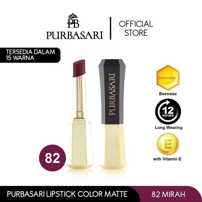 Gambar Purbasari Lipstick Color Matte 82 - CM 82 dari Purbasari Indonesia undefined Tokopedia